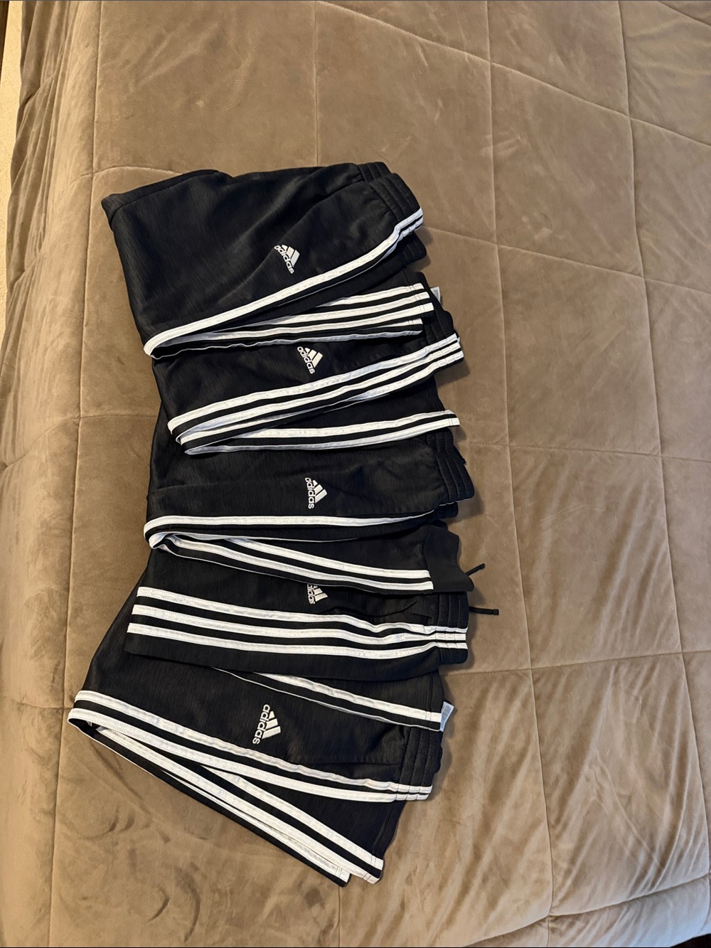 EUC LOT OF 5 Adidas Black sweatpants